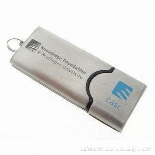 Metal USB Flash Drive, Supports Plug-and-play Function, No Extra Power Supply Needed